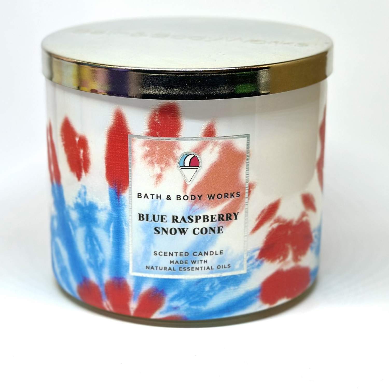 Свеча Bath and Body Works Blue Raspberry Snow Cone ароматическая с 3-мя  фитилями – купить в Москве, цены в интернет-магазинах на Мегамаркет