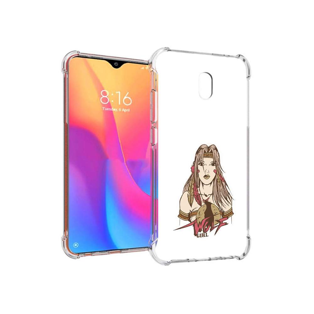 Чехол MyPads Tocco для Xiaomi Redmi 8A девушка волк (PT138948.272.306) –  купить в Москве, цены в интернет-магазинах на Мегамаркет