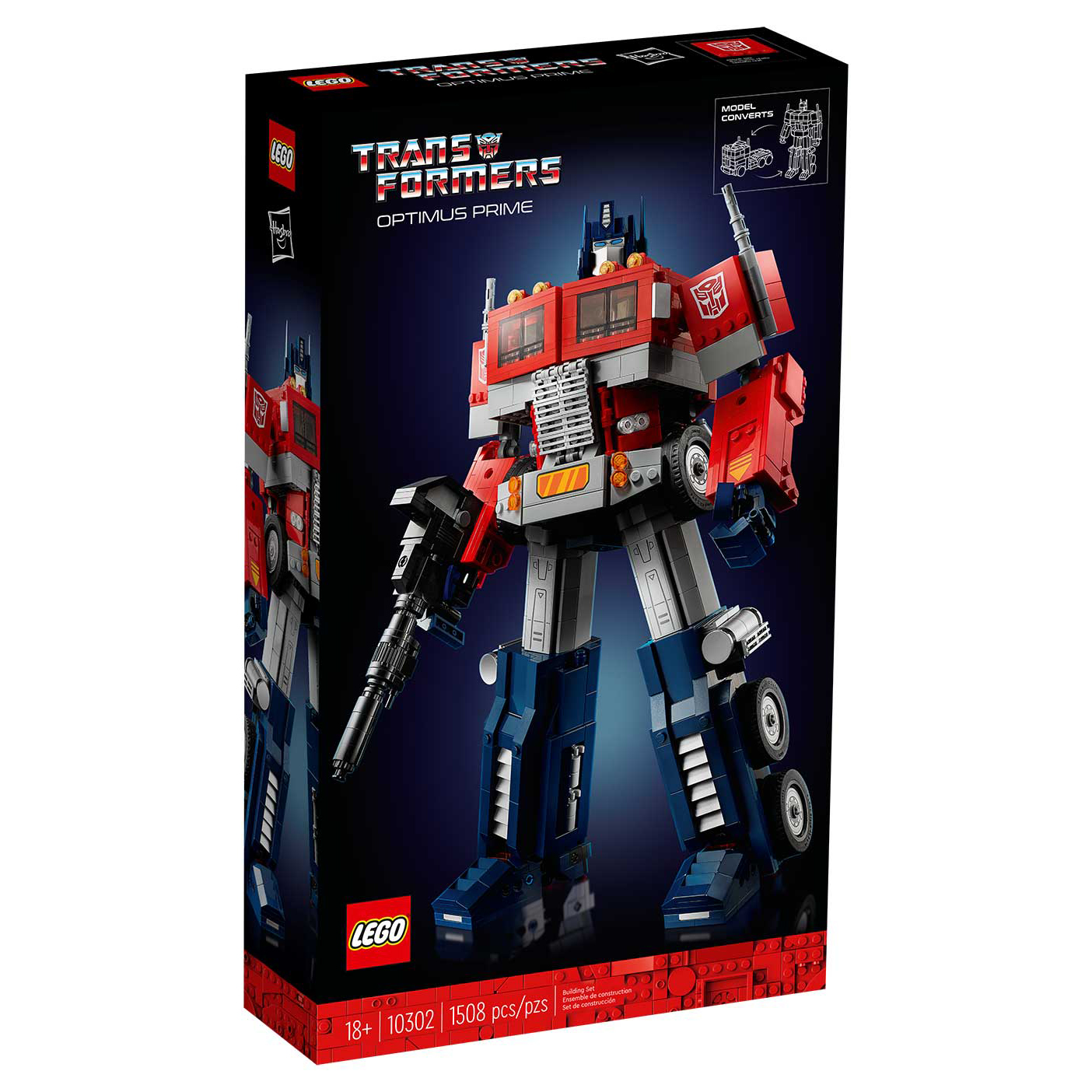 Купить конструктор LEGO 10302 Icons Optimus Prime 1508 деталей, цены на  Мегамаркет | Артикул: 600008659973