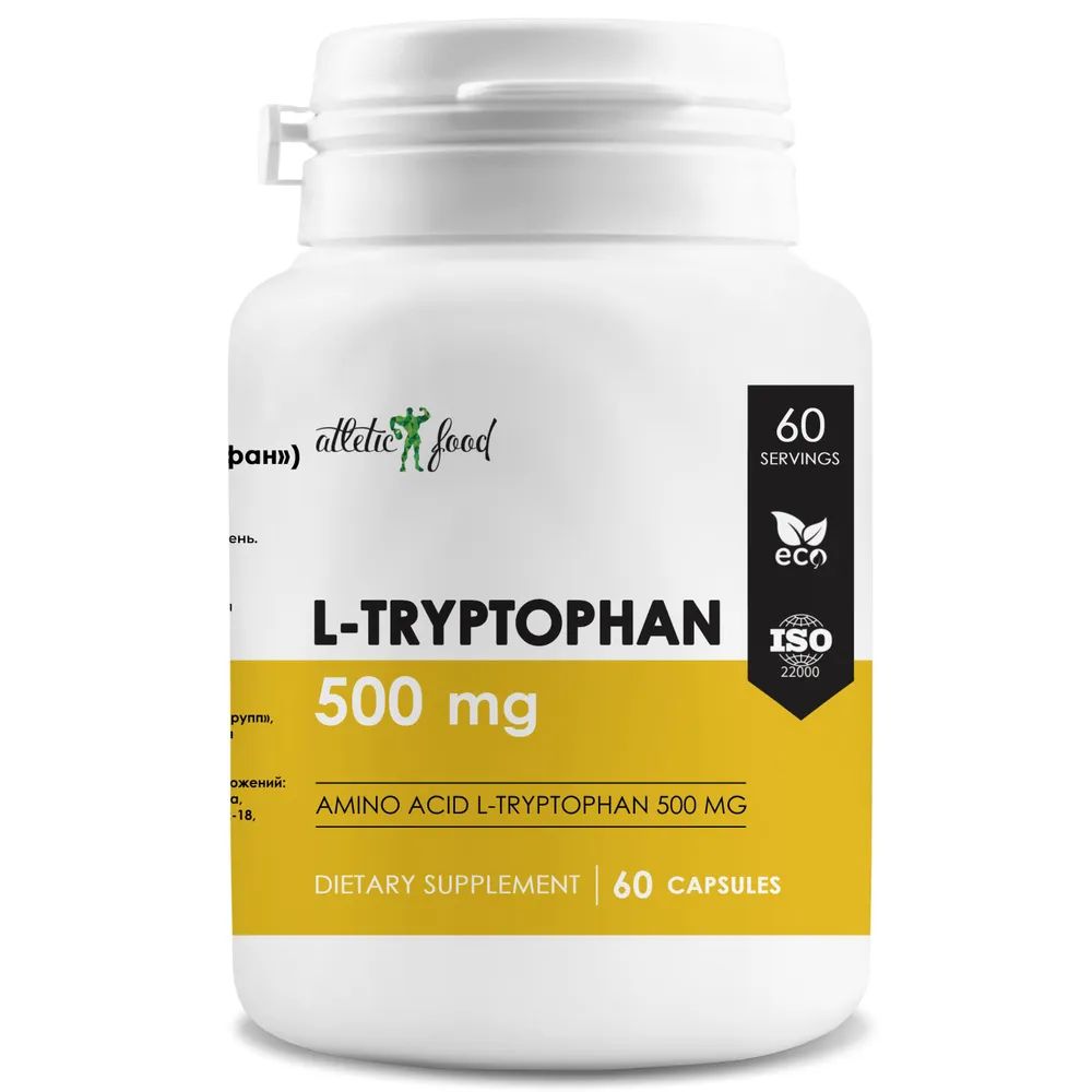 Л-Триптофан Atletic Food L-Tryptophan 500 mg - 60 капсул - купить в ...