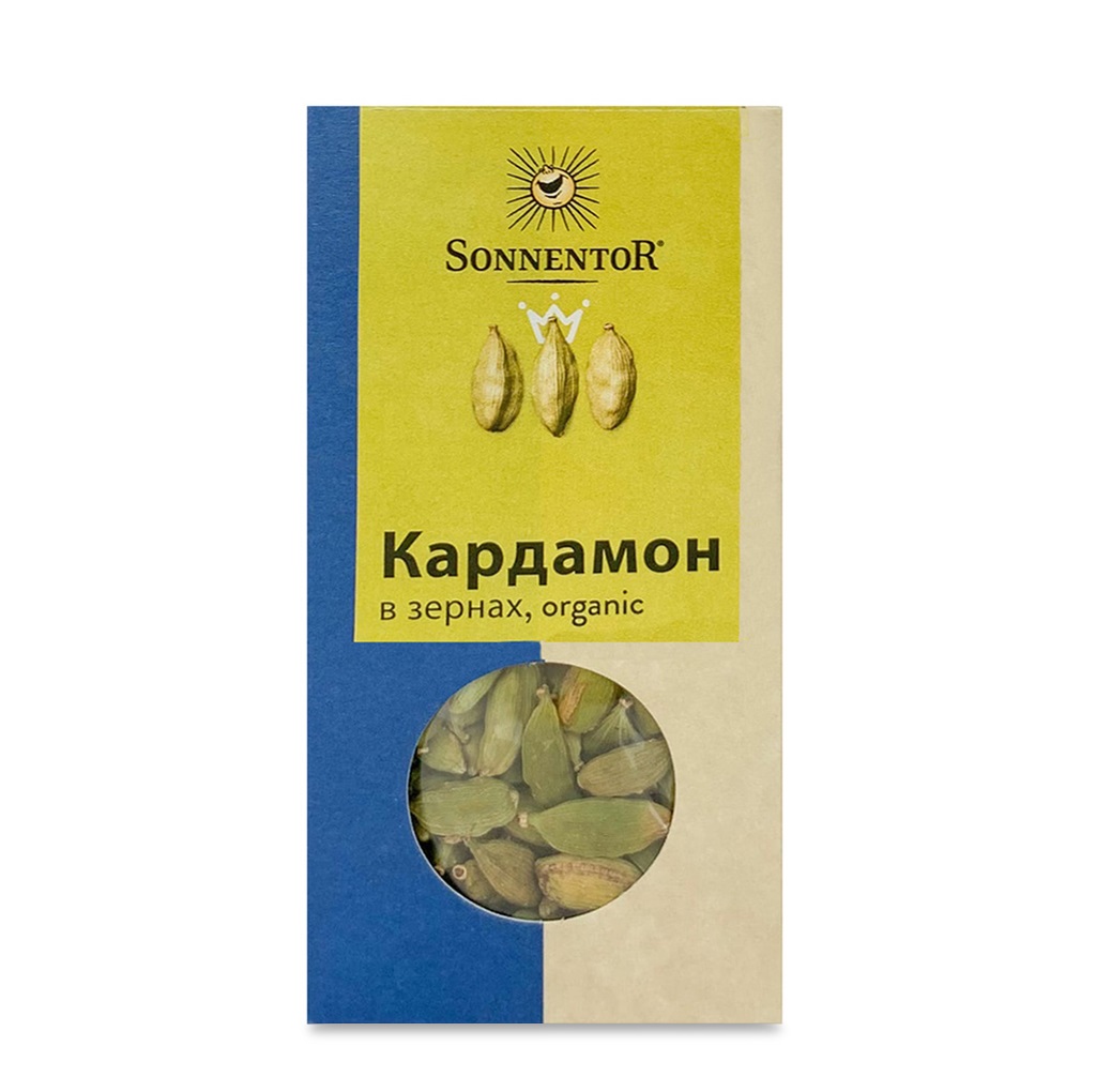 Купить приправа кардамон в зернах Sonnentor 40г Австрия, цены на Мегамаркет  | Артикул: 100027110248