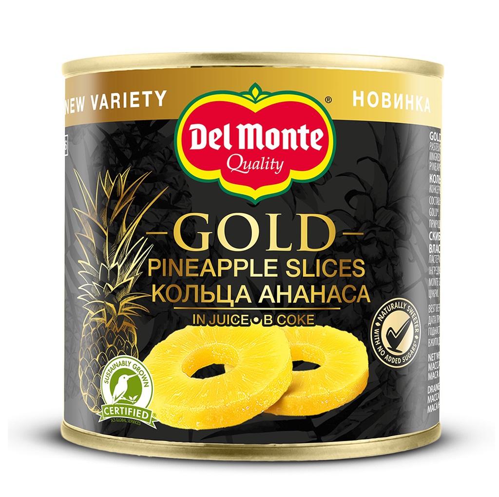 Купить ананасы Del Monte кольца в соке 435г Кения, цены на Мегамаркет |  Артикул: 100027110419