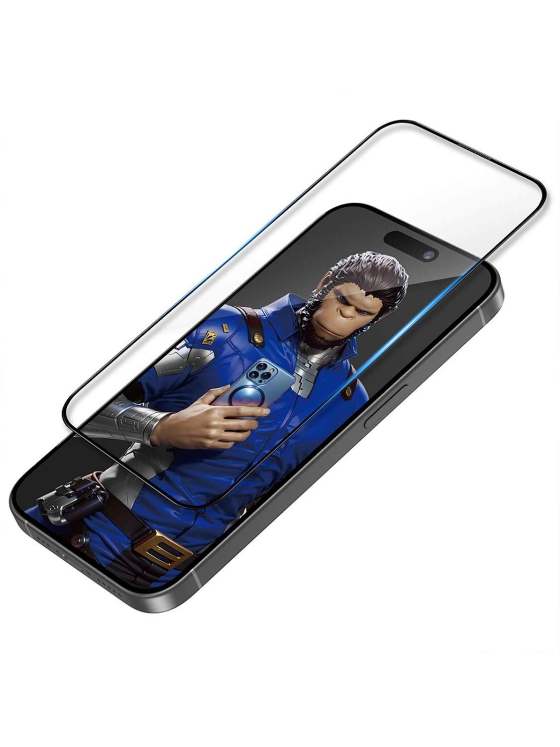 Защитное стекло BlueO для iPhone 15 Pro Max с 3D краями Edge, Black, купить  в Москве, цены в интернет-магазинах на Мегамаркет