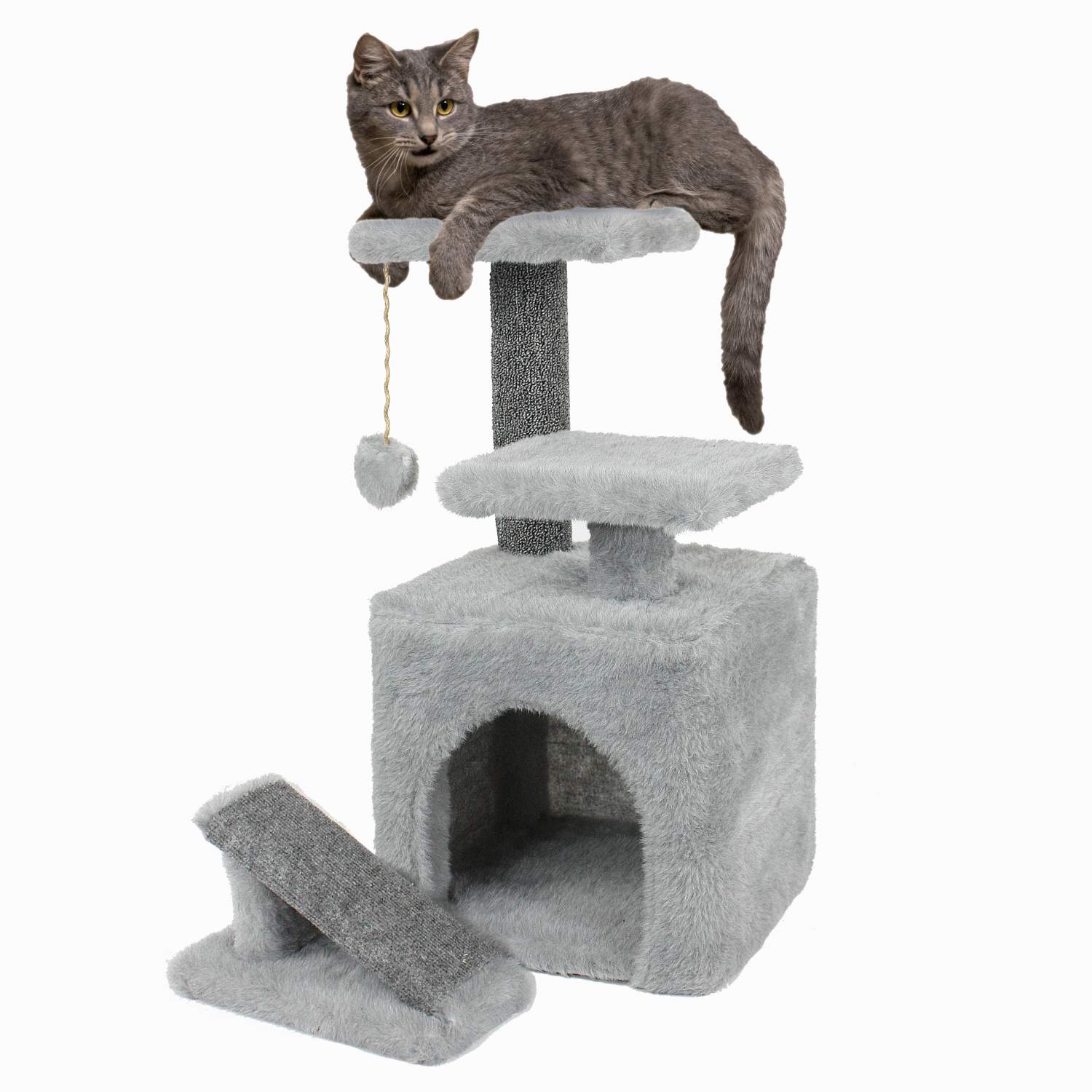 Нарисованный домик для кота