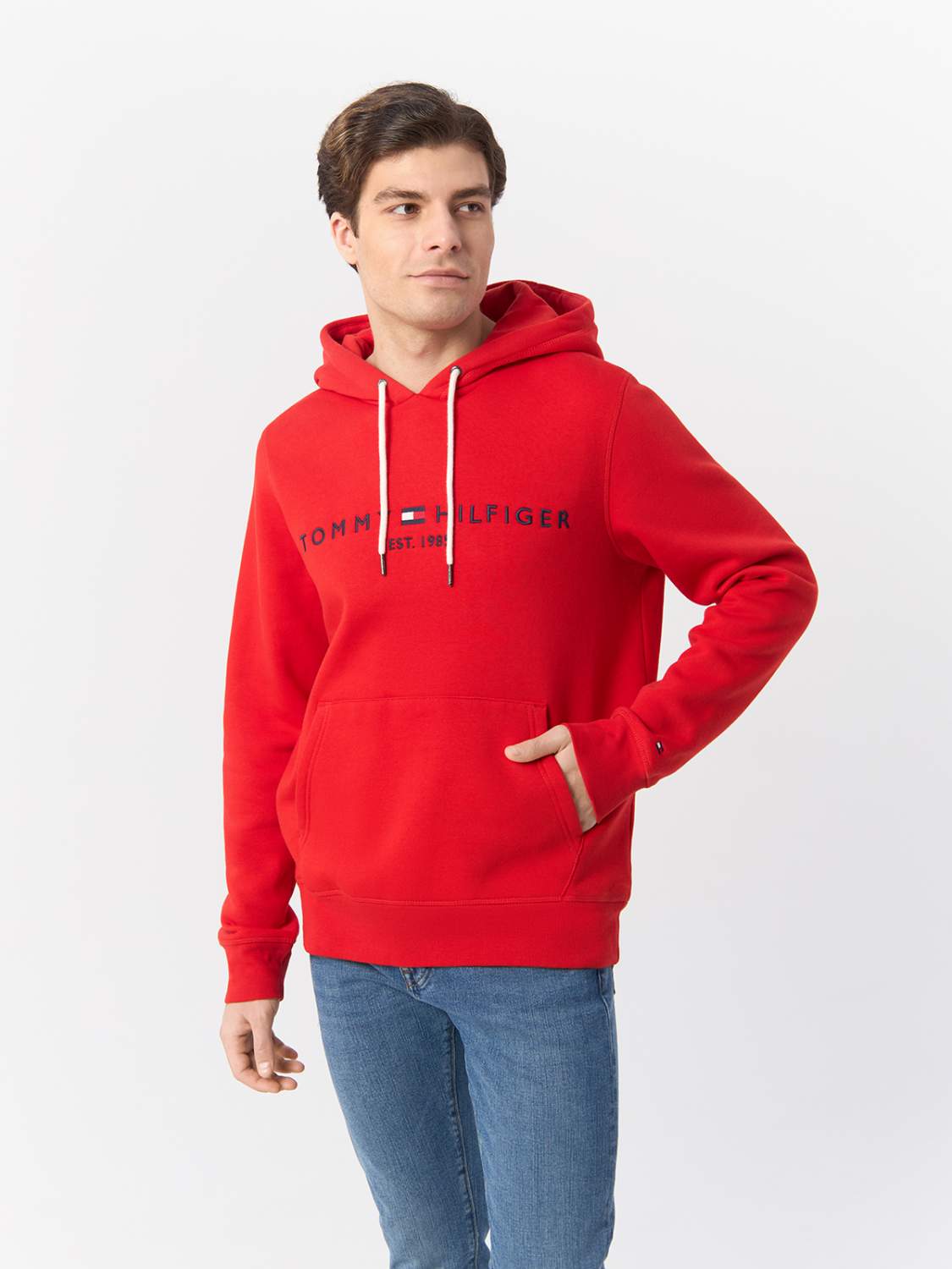 Худи мужское Tommy Hilfiger MW0MW11599 красное 2XL - купить в Москве, цены  на Мегамаркет | 100062780510