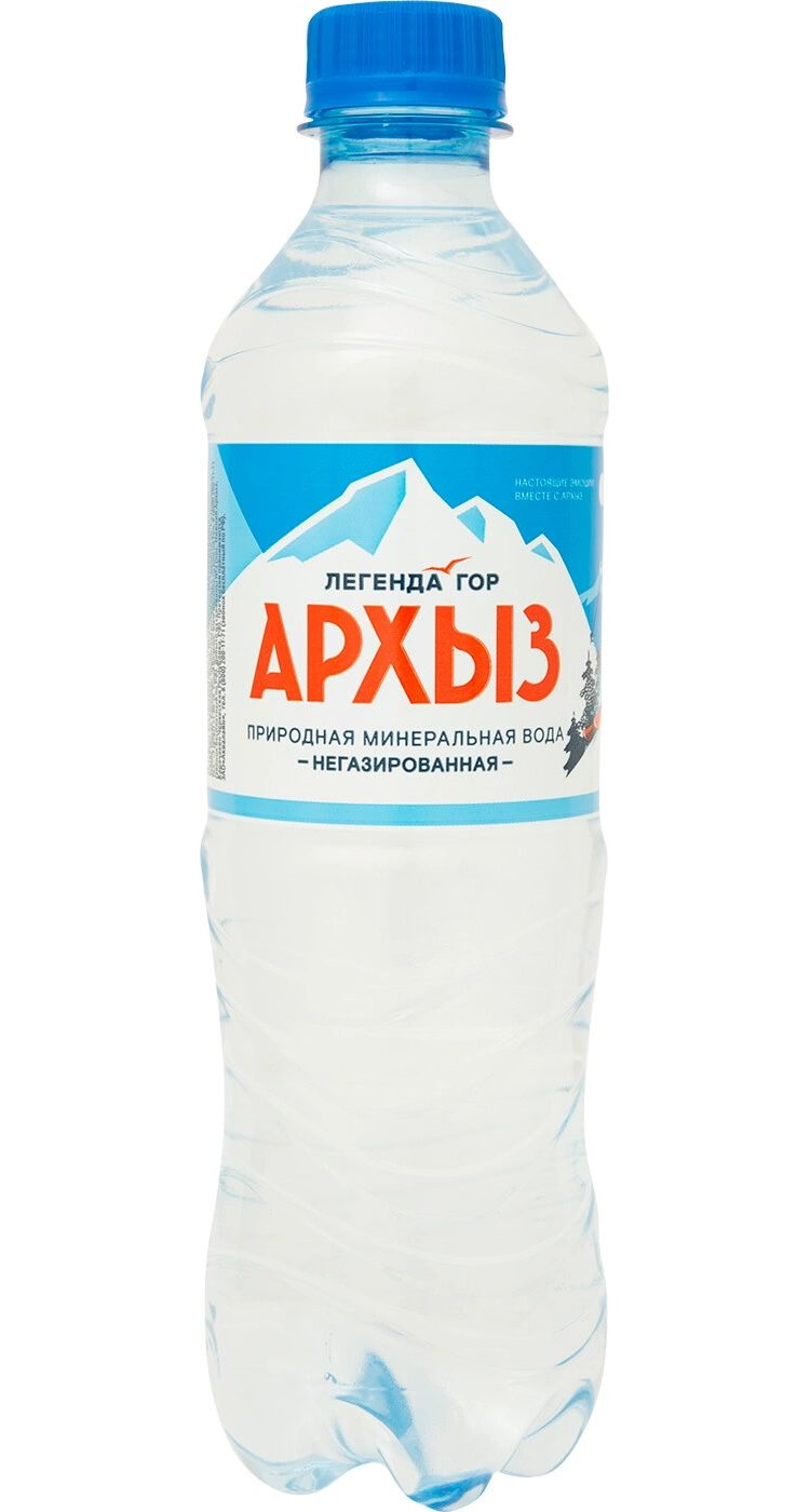 Купить вода минеральная Легенда гор Архыз природная, негазированная, 500  мл, цены на Мегамаркет | Артикул: 100039493823