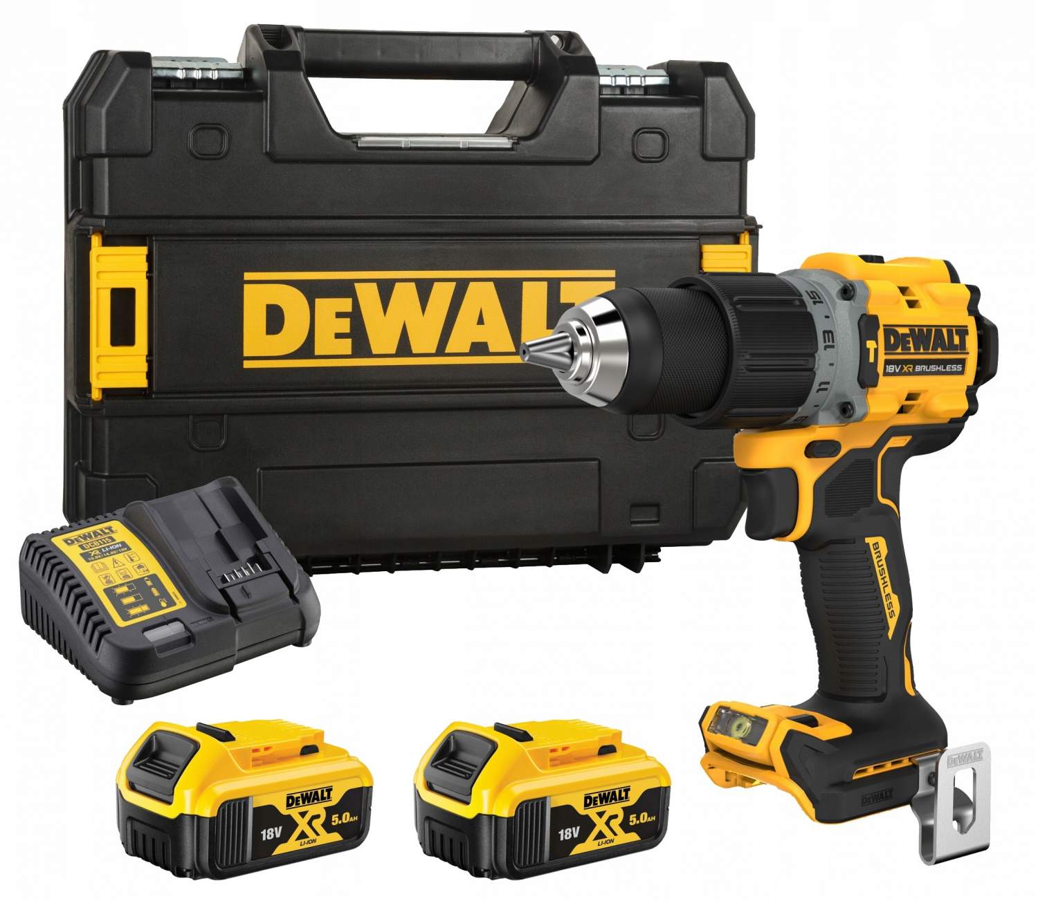 Аккумуляторная ударная бесщеточная дрель-шуруповерт DEWALT DCD805P2T, 18 В,  2 акб 5Ач - отзывы покупателей на Мегамаркет