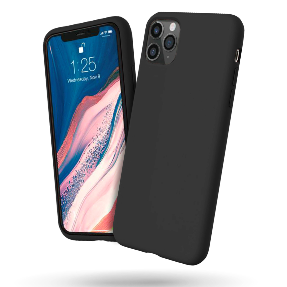 Чехол для iPhone 11 Pro, черный,Lumobook LB-CS3-02, купить в Москве, цены в  интернет-магазинах на Мегамаркет