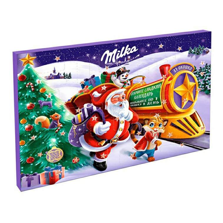 Купить набор шоколадных изделий Milka Адвент календарь, 242,9г, цены на  Мегамаркет | Артикул: 600005065441