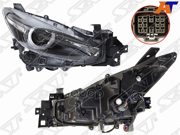 Фара Mazda 3 16-19 / Axela 16-19 (Слева/ LED/ С электрокорректором)