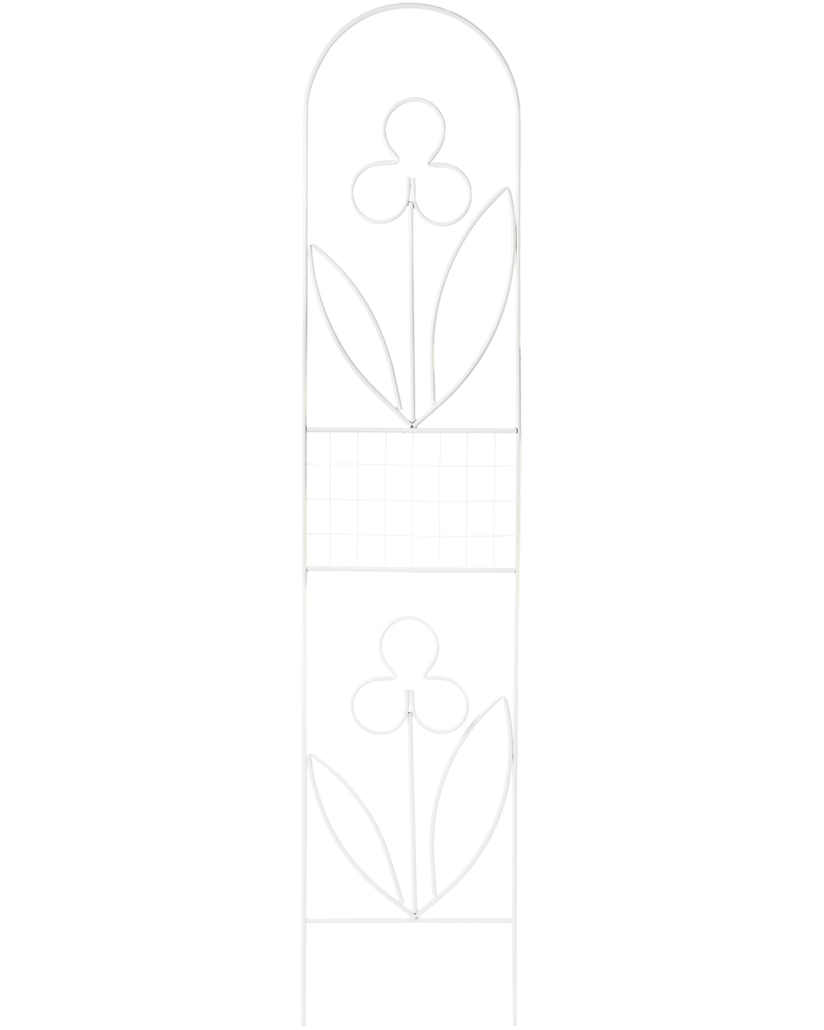 Шпалера садовая металлическая ООО ЯРМАРКА-ТВЕРЬ Цветок -2 разборная белая  Т1040 – купить в Москве, цены в интернет-магазинах на Мегамаркет