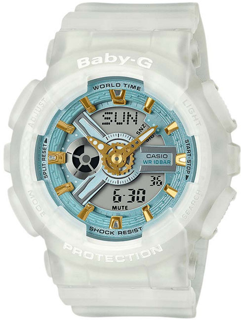 Наручные часы женские Casio BA-110SC-7A белые - купить в Москве и регионах, цены на Мегамаркет