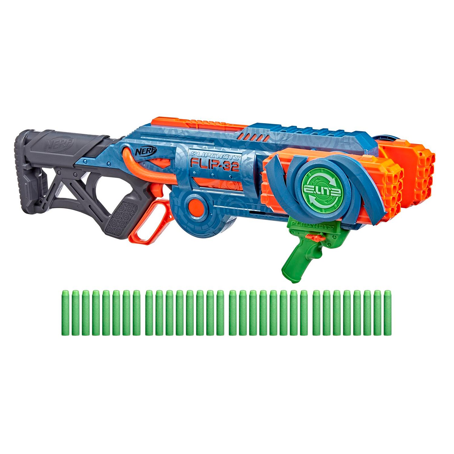 Купить бластер игрушечный Hasbro Nerf Элит 2.0 Флип 32 F2553, цены на  Мегамаркет