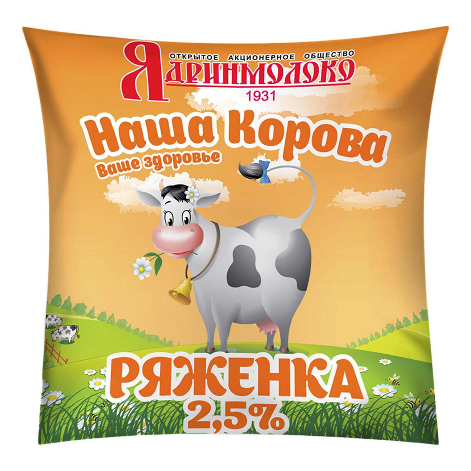 Купить ряженка Наша корова 2,5% 450 мл, цены на Мегамаркет | Артикул:  100028421739