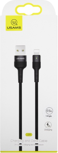 Кабель Usams U26 USB-A/Lightning Black