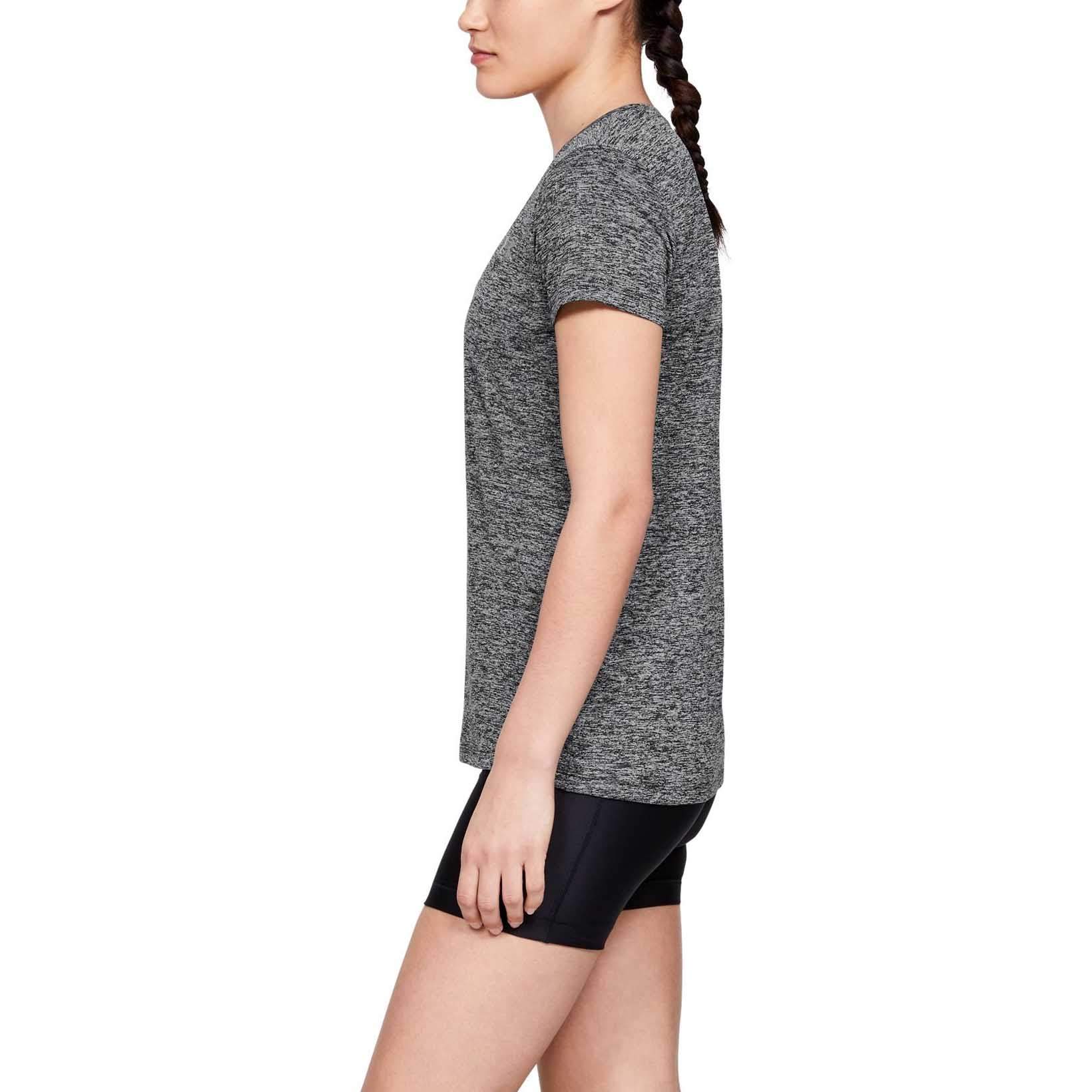 Футболка женская Under Armour Tech Twist V-Neck SS черная S/M