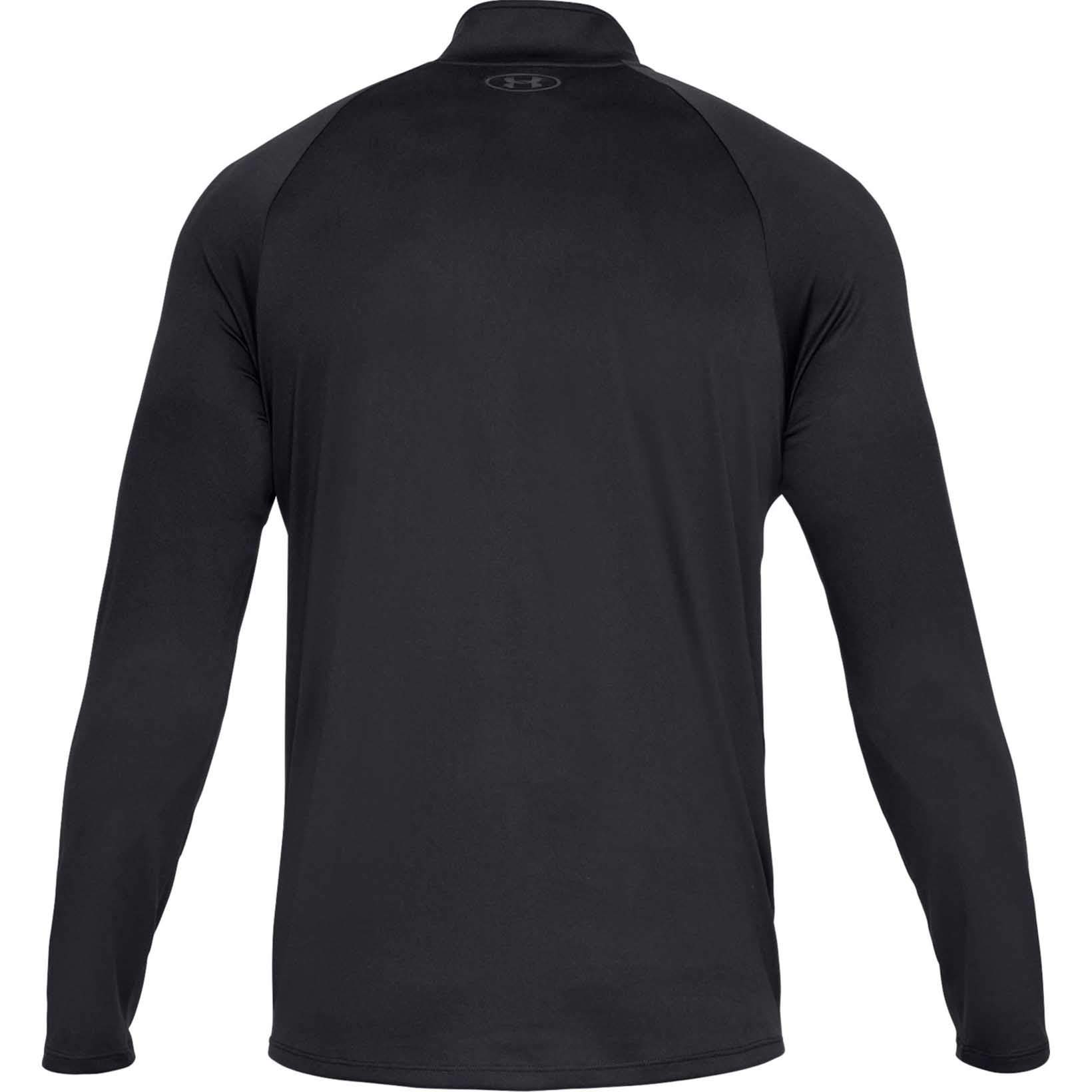 Лонгслив Under Armour Tech Half Zip LS, 001 черный, SM