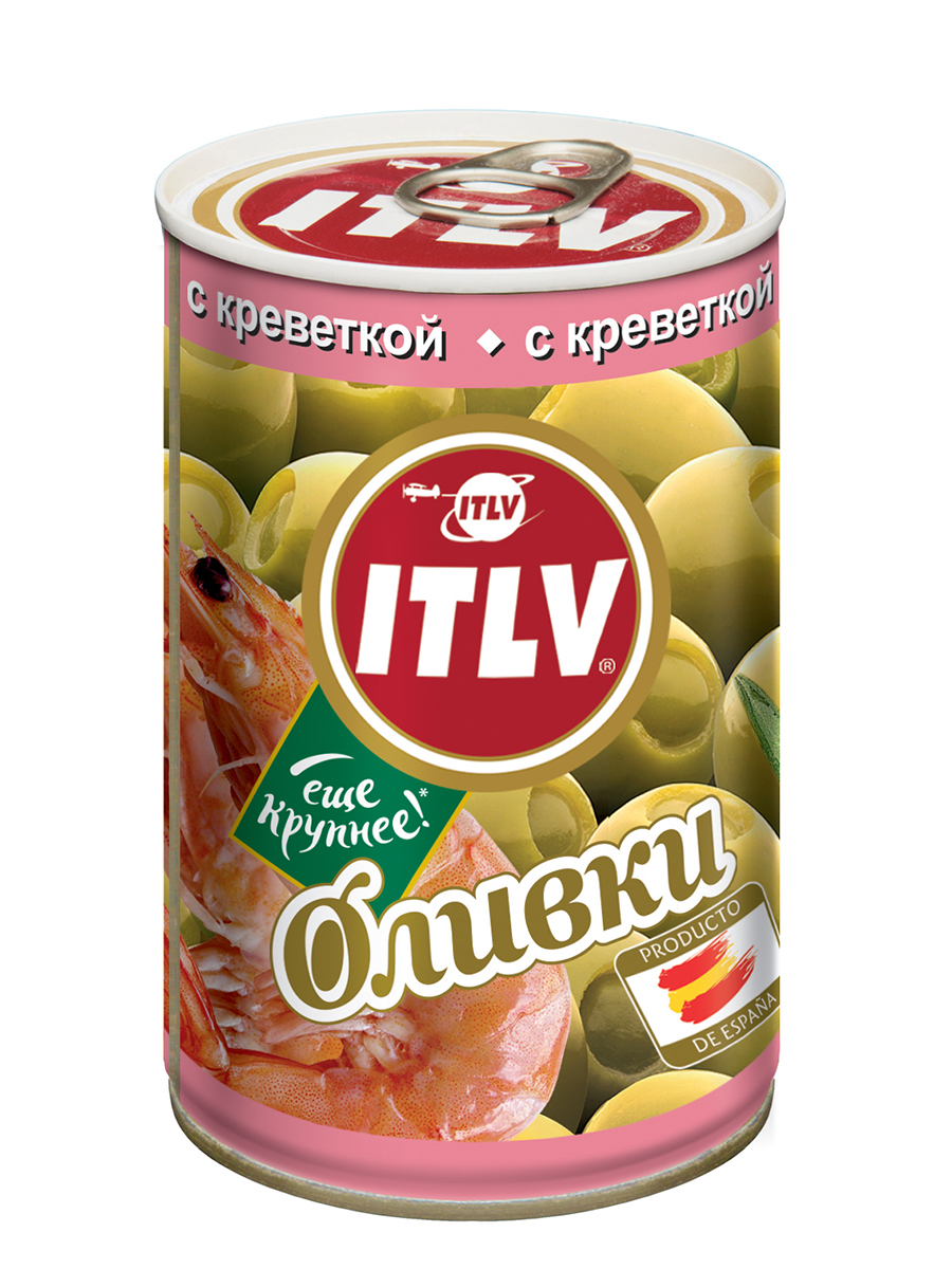 Оливки ITLV с креветкой 314 г