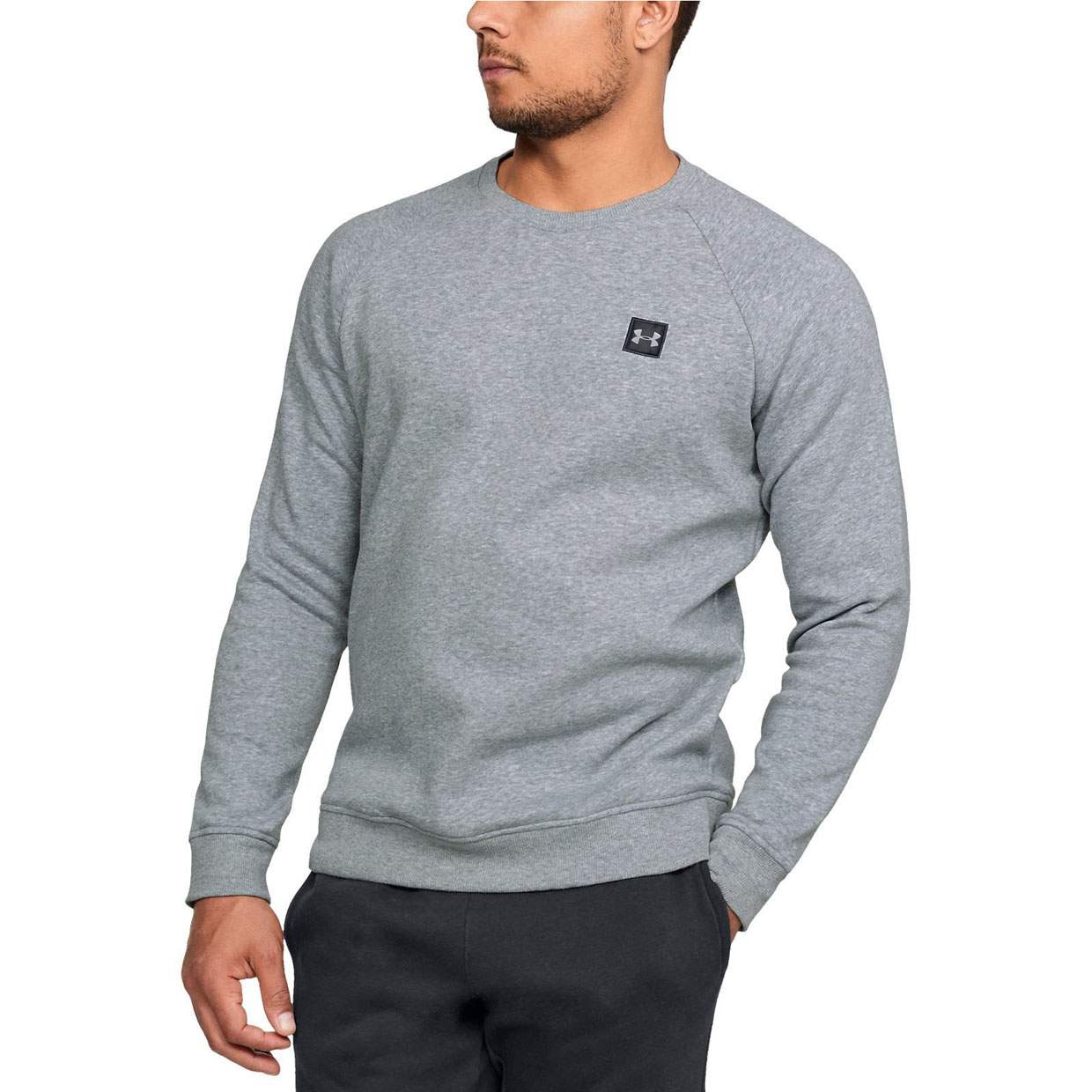 mens ua rival fleece crew