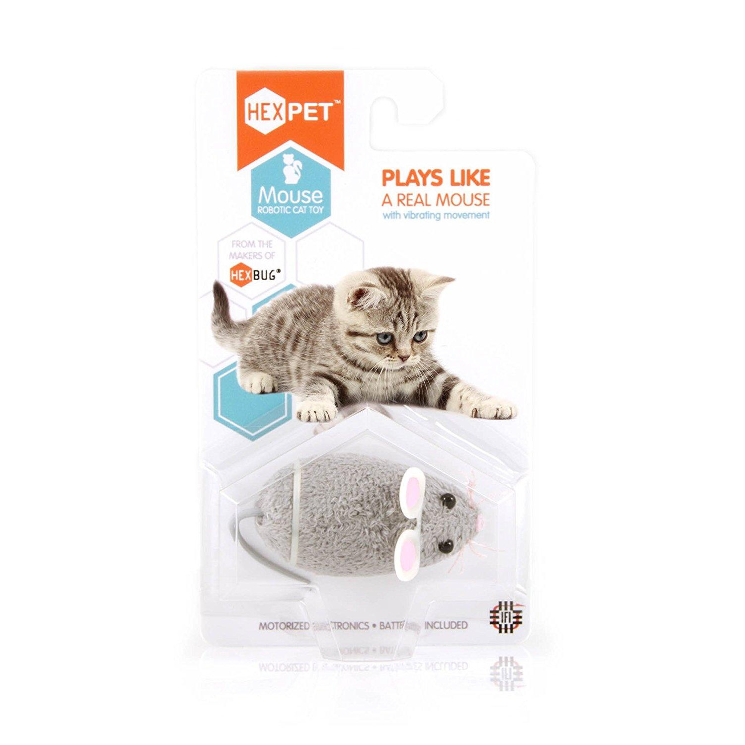 Игрушка для кошек Hexbug Mouse Cat Toy, микроробот, серый, 6,2 см