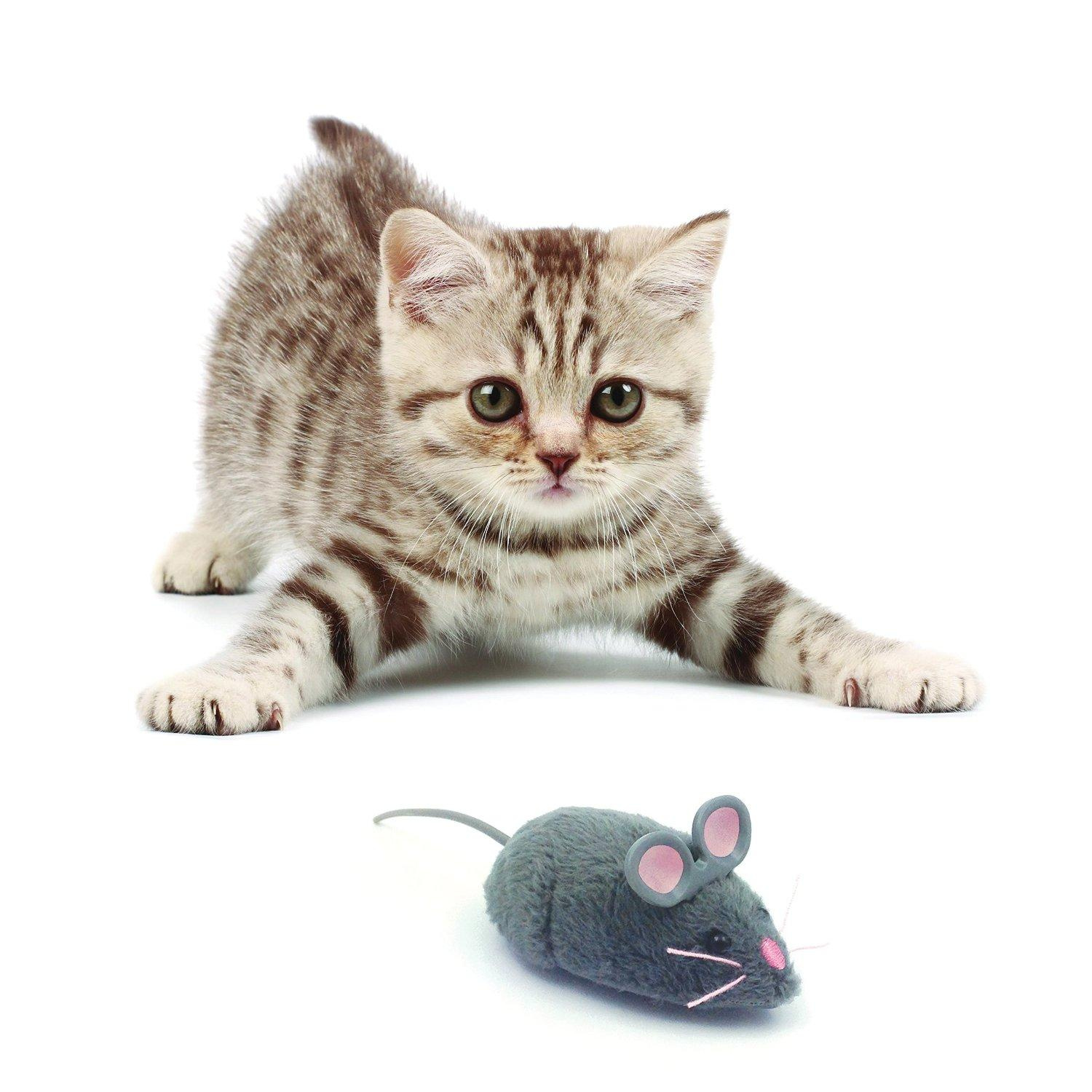 Игрушка для кошек Hexbug Mouse Cat Toy, микроробот, серый, 6,2 см