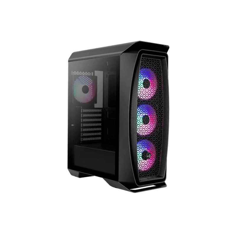 Корпус компьютерный AeroCool Aero One Frost-G-BK-v1 (ACCM-PB17043.11) Black - купить в Техно Смарт, цена на Мегамаркет