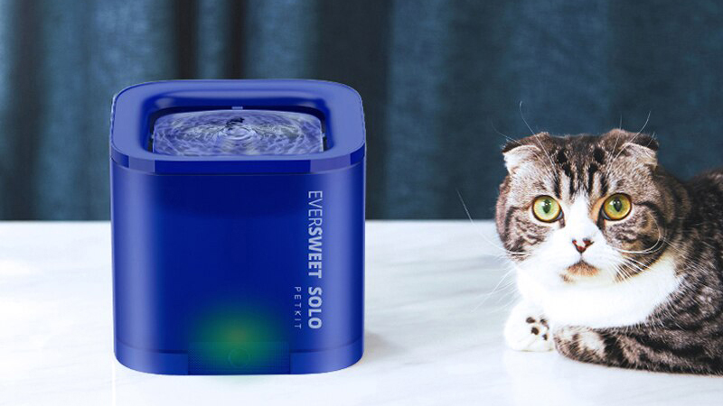 Автопоилка-фонтан для кошек и собак Petkit Eversweet Solo, черный, 1.85 л
