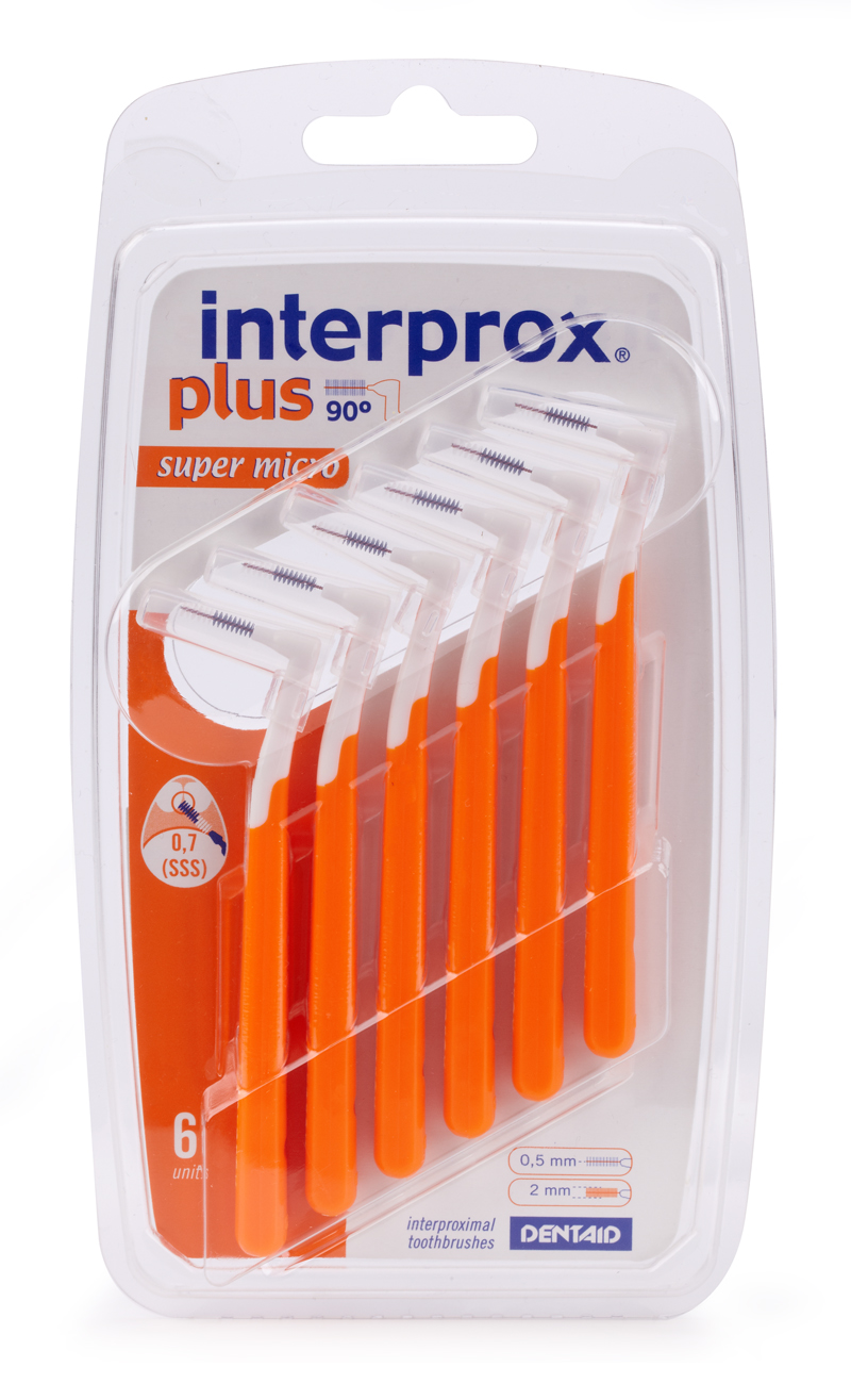 Межзубные ершики Interprox plus super micro ISO 1 (0.5 - 2 мм) 6 шт - купить в DENT-SHOP, цена на Мегамаркет