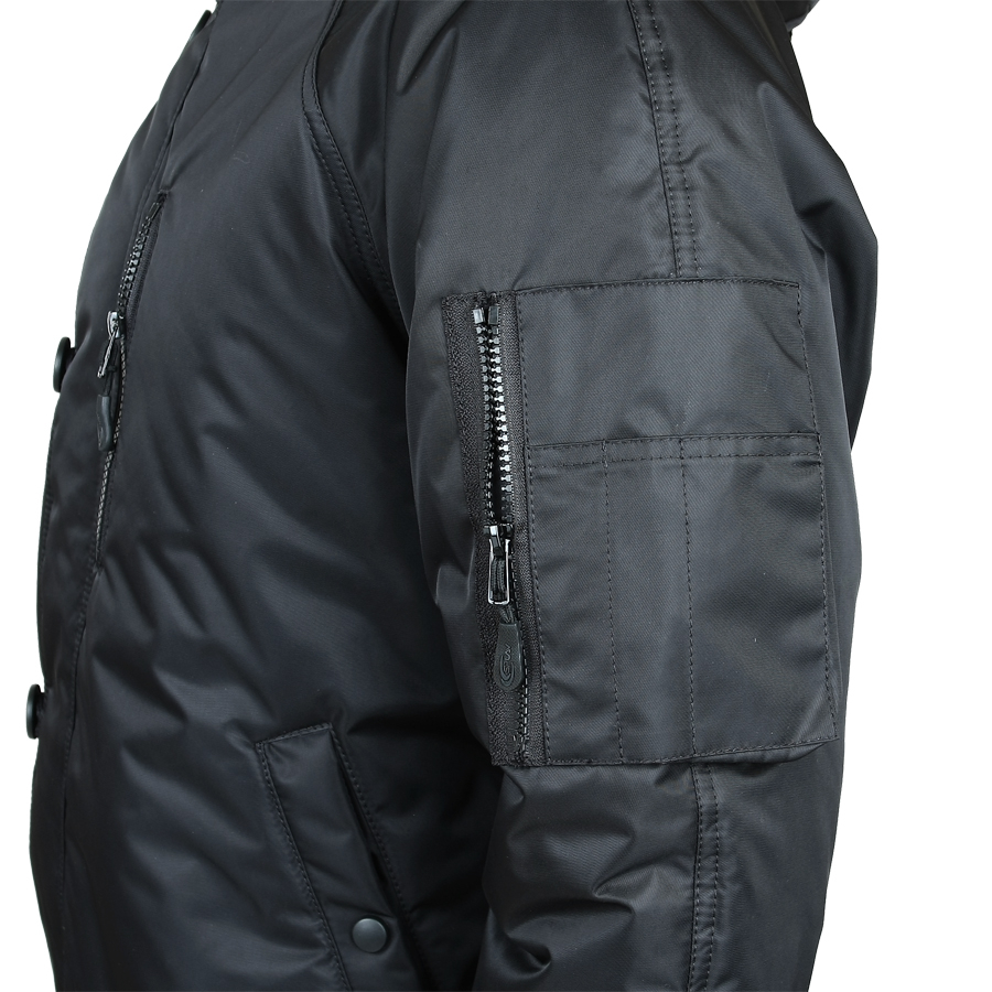 Куртка Аляска укороченная черная твил 48-50/170-176