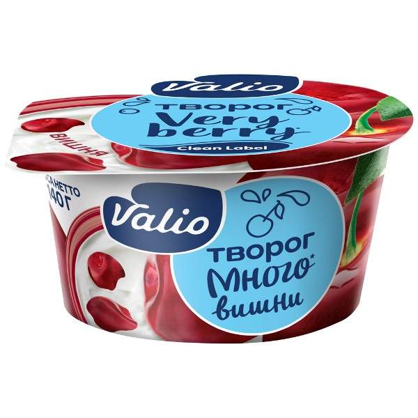 Творог Valio Clean Label с вишней 3.5 % 140 г