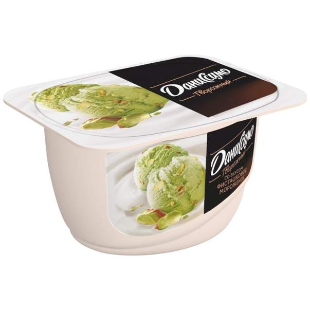 Продукт Даниссимо творожный фисташковое мороженое 6.5% 130 г