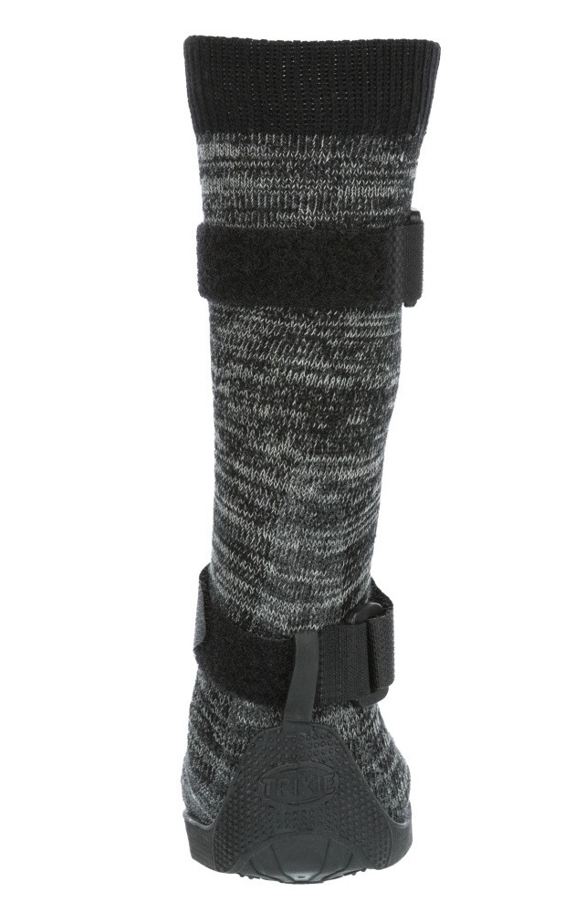 Защитные носки для лап Trixie Walker, M, 2 штуки, черный, серый, 2 штуки