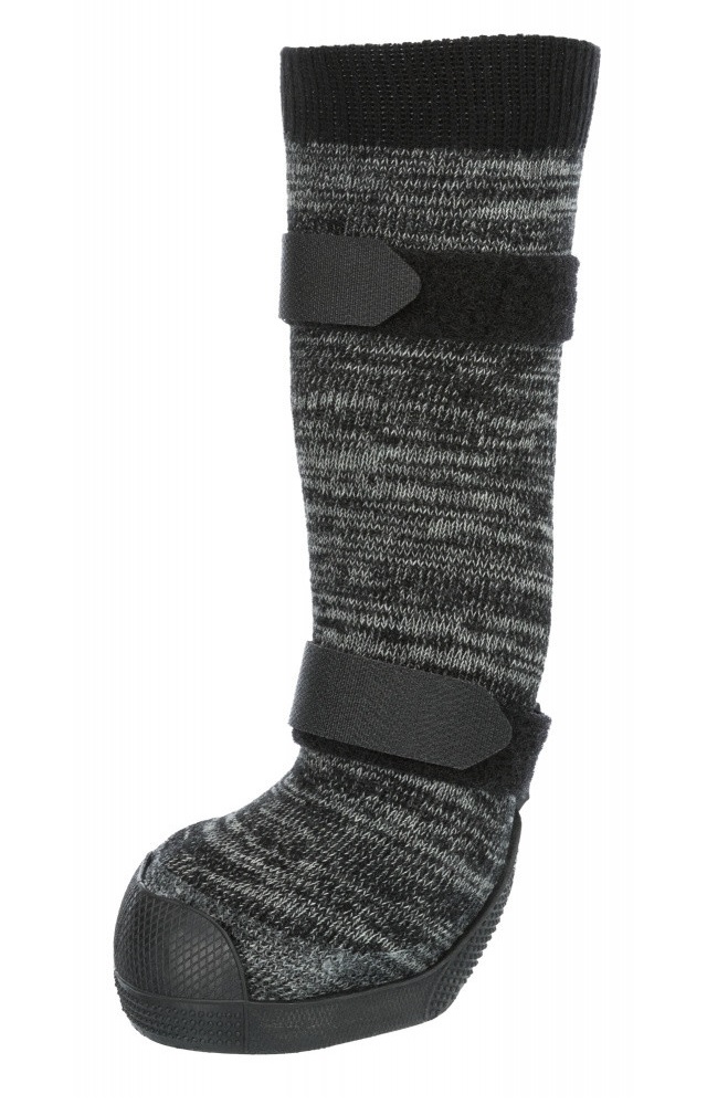Защитные носки для лап Trixie Walker, M, 2 штуки, черный, серый, 2 штуки