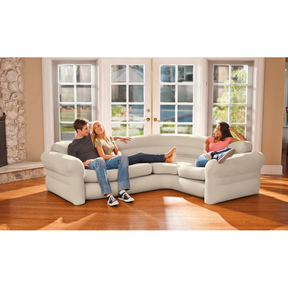 Надувной диван intex corner sofa