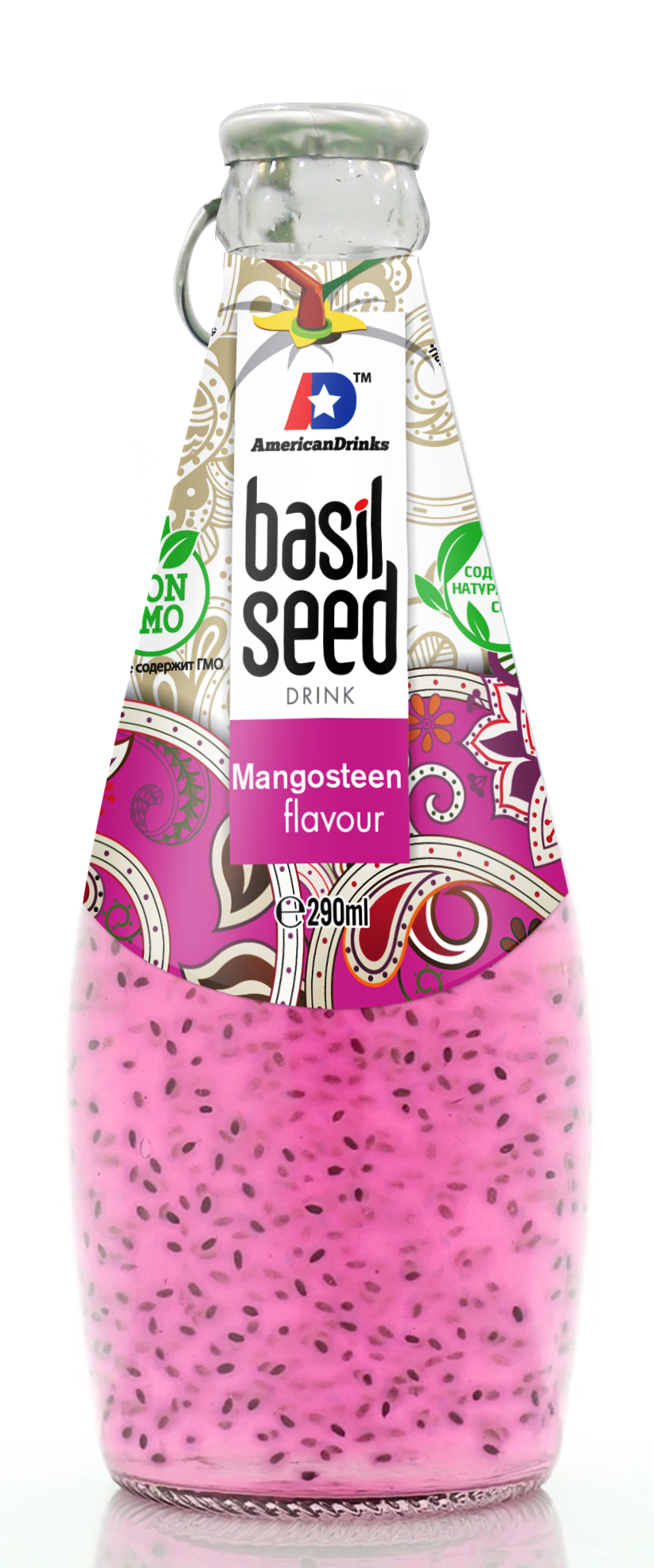 Напиток безалкогольный &quot;<b>Basil</b> <b>Seed</b>&quot; со вкусом мангустина ...