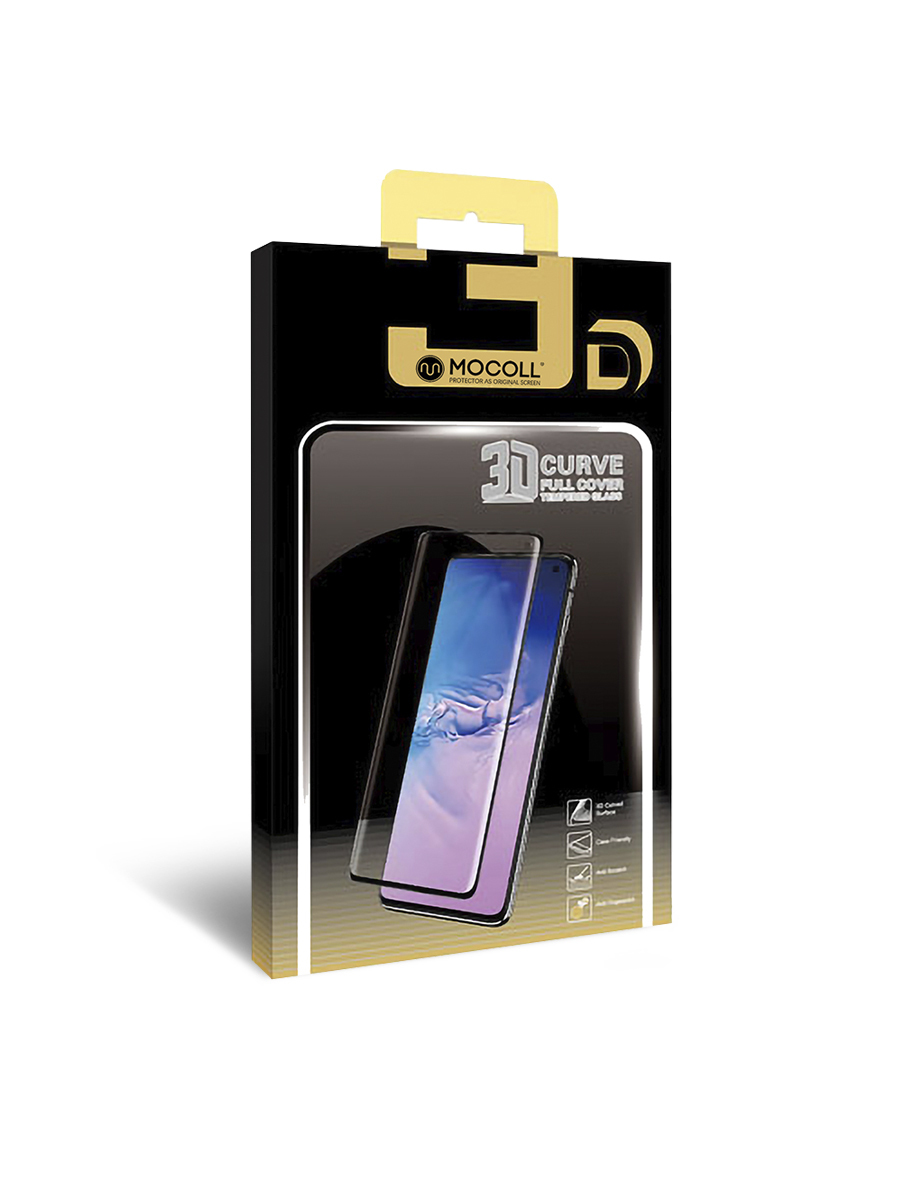 Защитное стекло MOCOLL полноразмерное 3D для Samsung S8 / S9 Черное (Golden Amor) (S9H4)