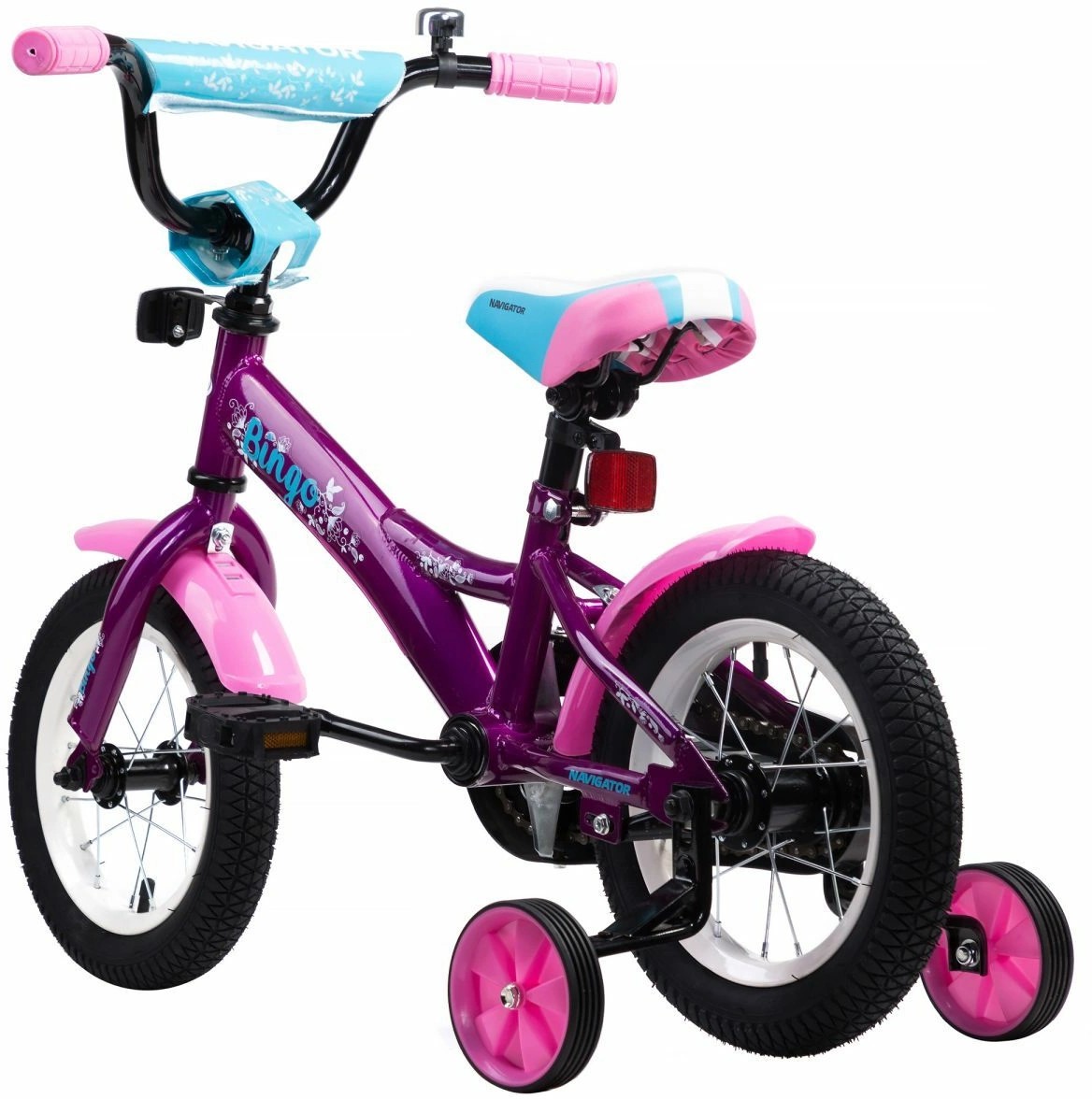 Велосипед 4 колеса детский. Велосипед навигатор Бинго 12. Детский велосипед Navigator Bingo 16", белый-розовый (вн16151). Велосипед Navigator Bingo 18. Велосипед 4х колесный Велолидер.