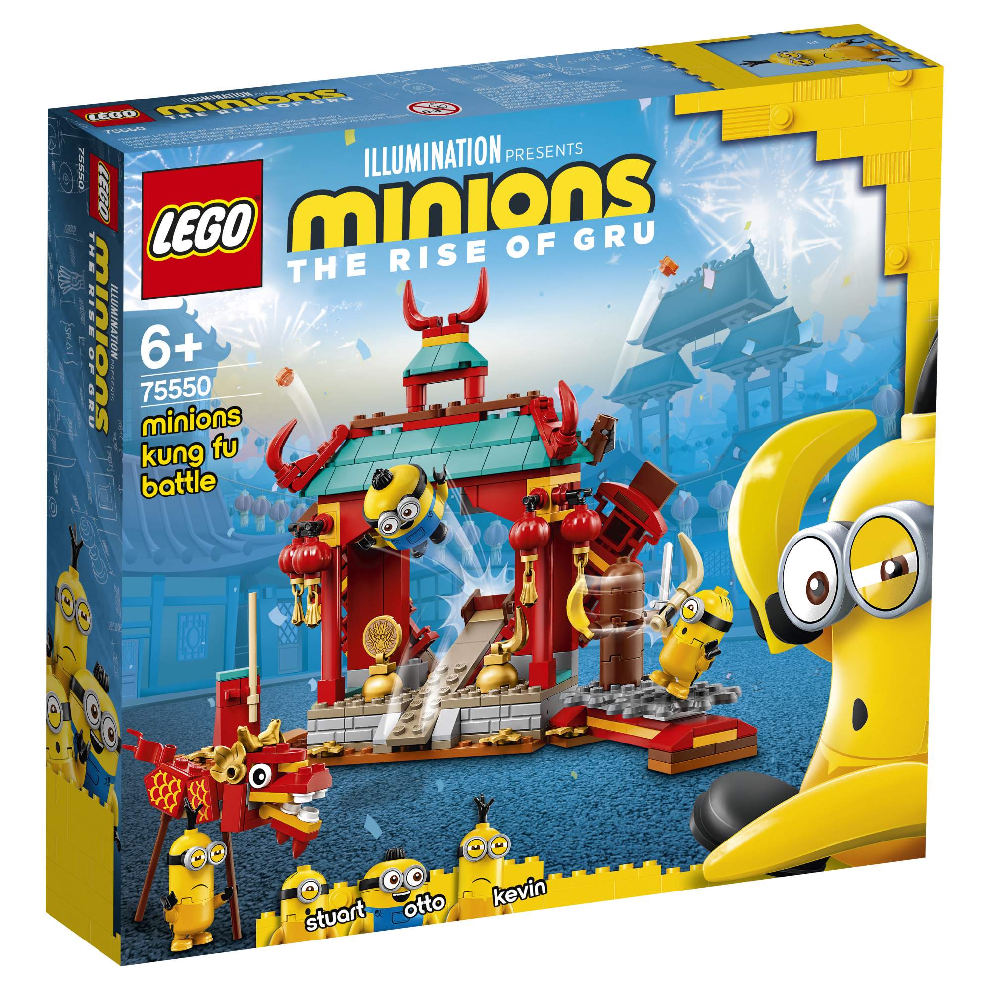 Конструктор LEGO Minions 75550 Миньоны: бойцы кунг-фу