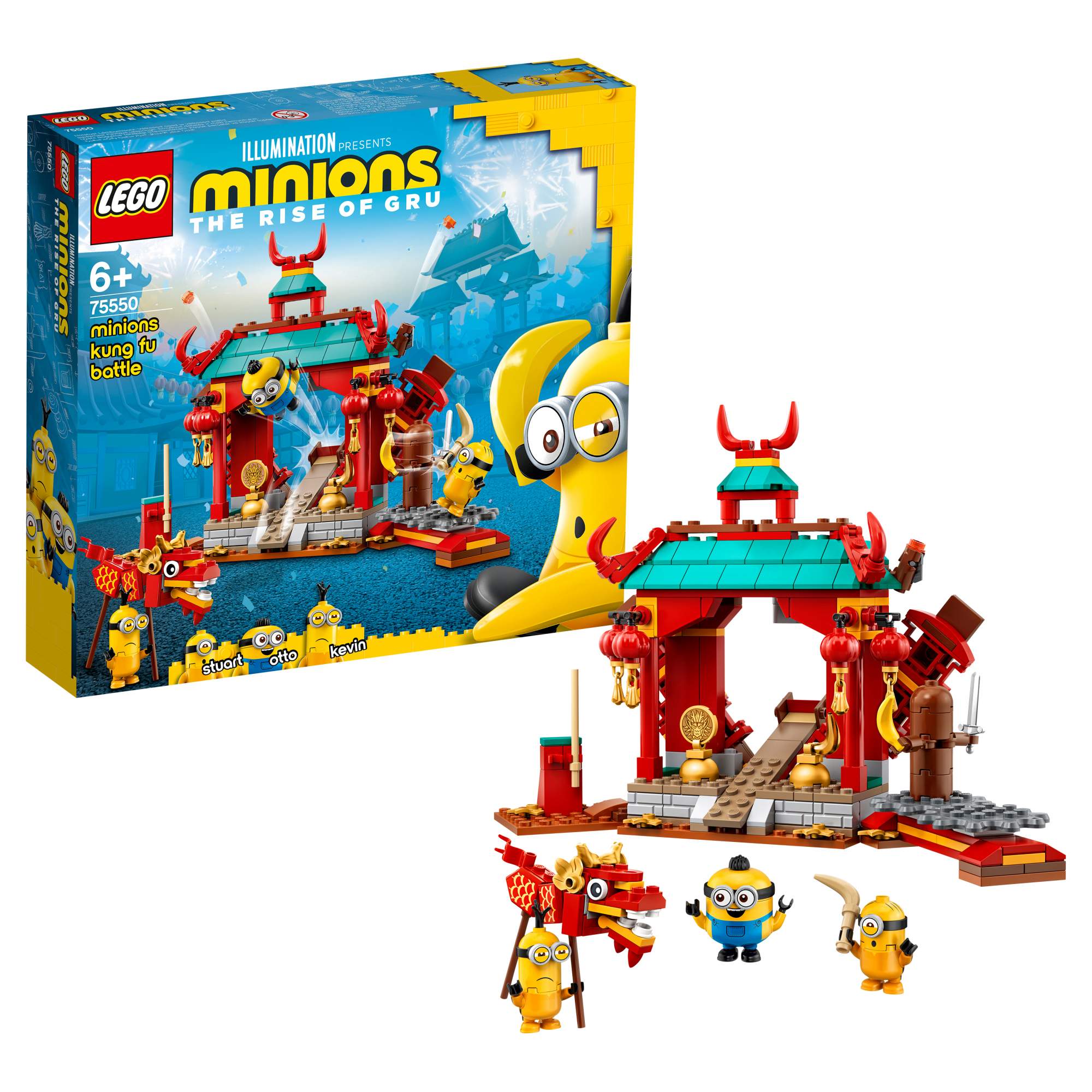 Конструктор LEGO Minions 75550 Миньоны: бойцы кунг-фу