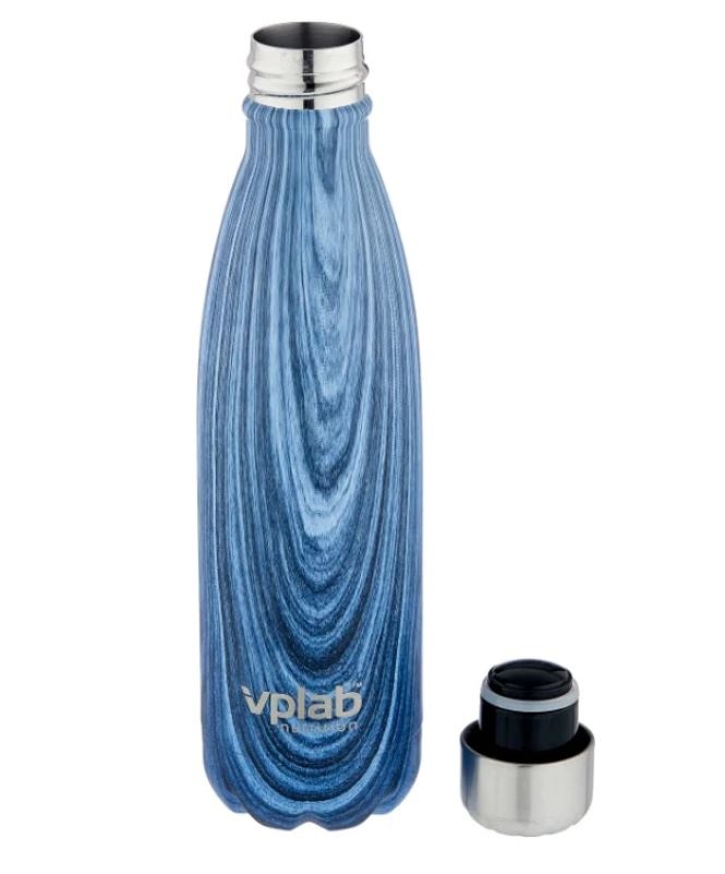 Бутылка VPLab Metal Water Thermo Bottle 500 мл blue wood