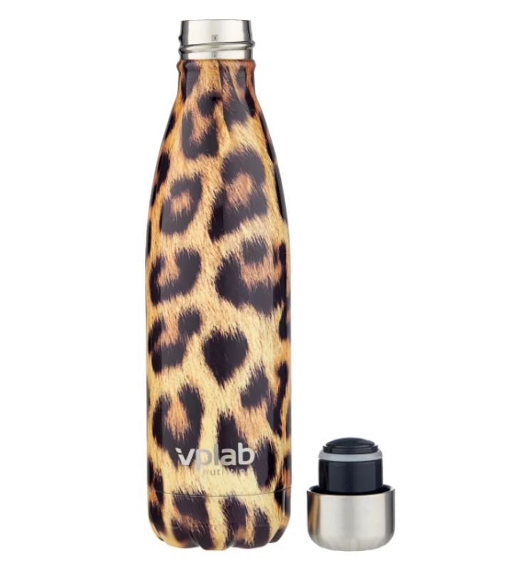 Бутылка VPLab Metal Water Thermo Bottle 500 мл leopard