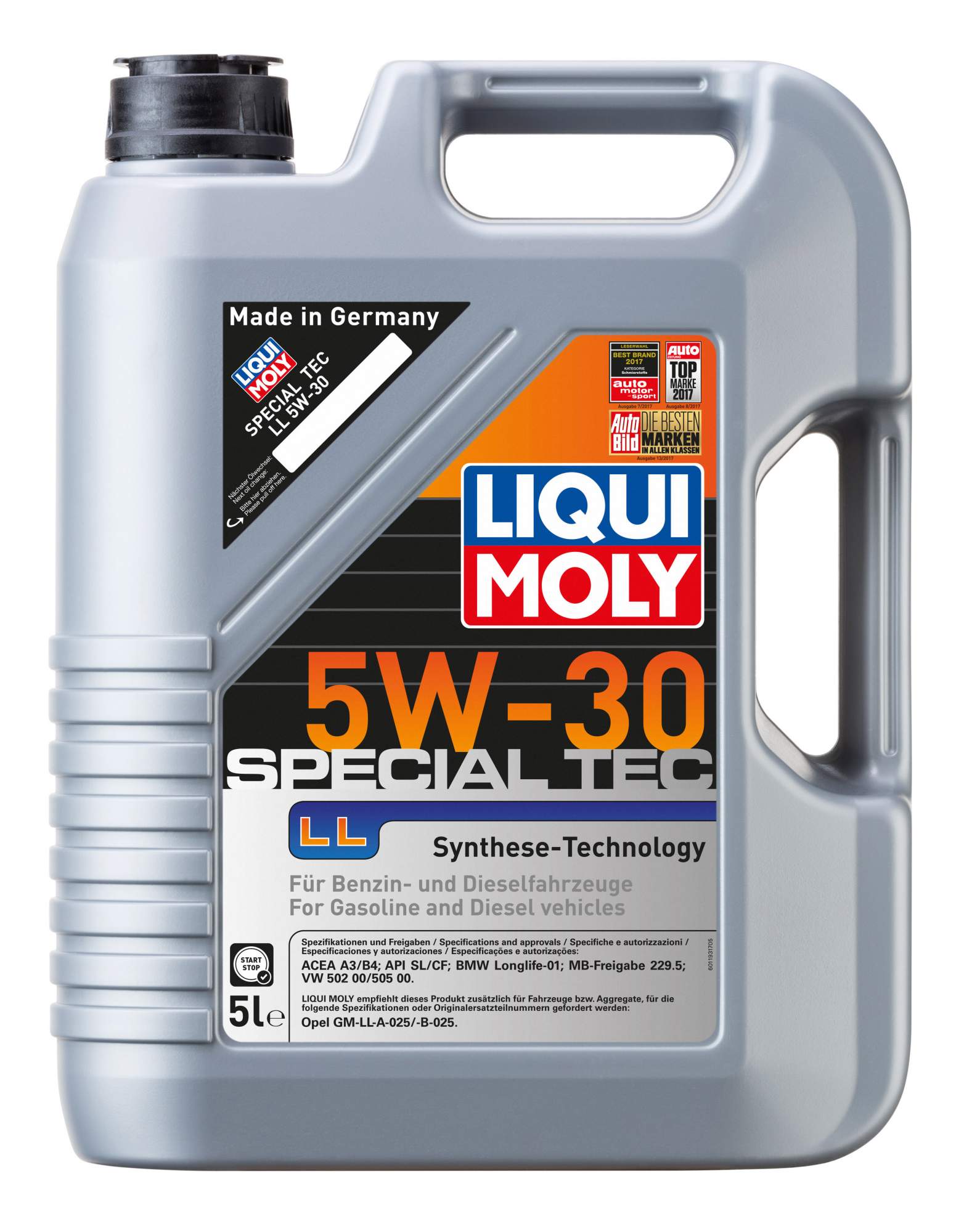 Моторное масло LIQUI MOLY LL Special Tec 5W30 5л - купить в Москве, цены на Мегамаркет