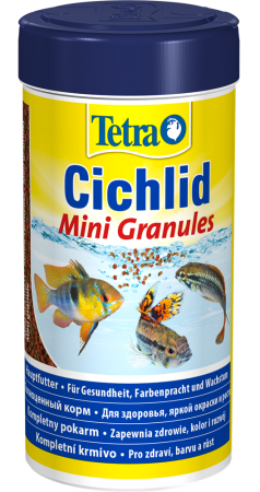 Купить корм для небольших цихлид Tetra Cichlid Mini Granules, гранулы, 250 мл, цены на Мегамаркет | Артикул: 100001283133