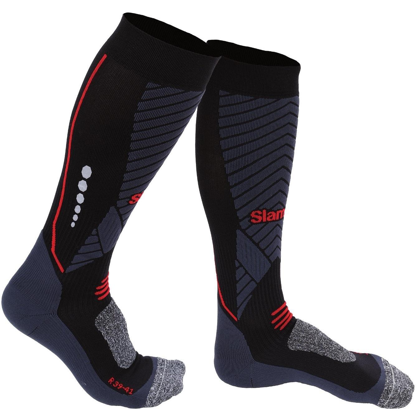 Гольфы женские SLAM Win-D Heat Knee Socks черные; серые XL