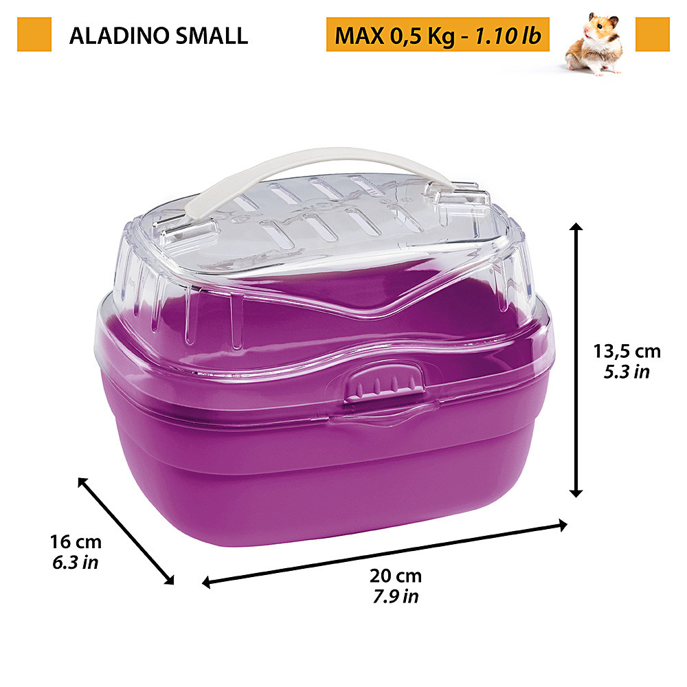 Переноска для хомяков Ferplast Aladino Small, в ассортименте, 20x16x13,5 cм