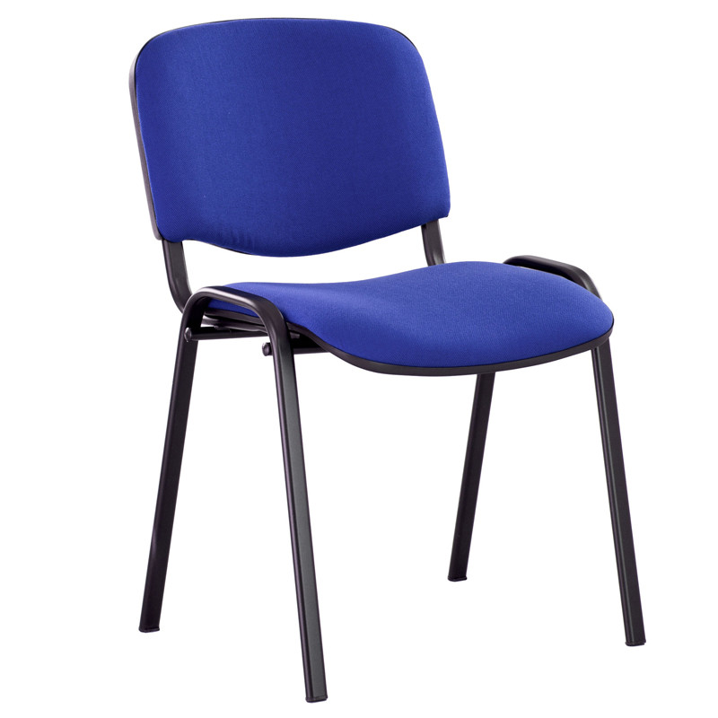 Офисный стул Изо, каркас черный, синяя C 6