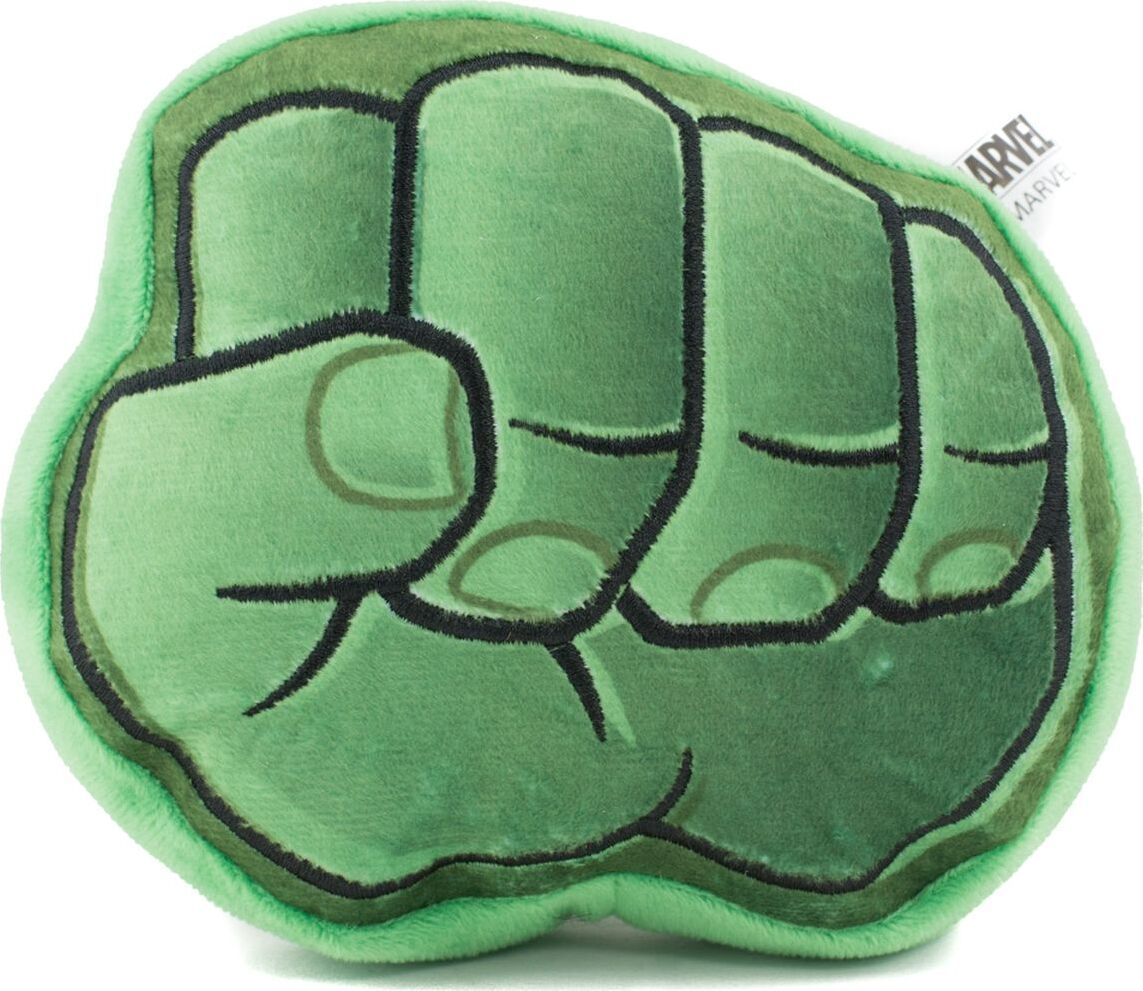 Мягкая игрушка для собак Buckle-Down Кулак Халка, зеленый, длина 20 см