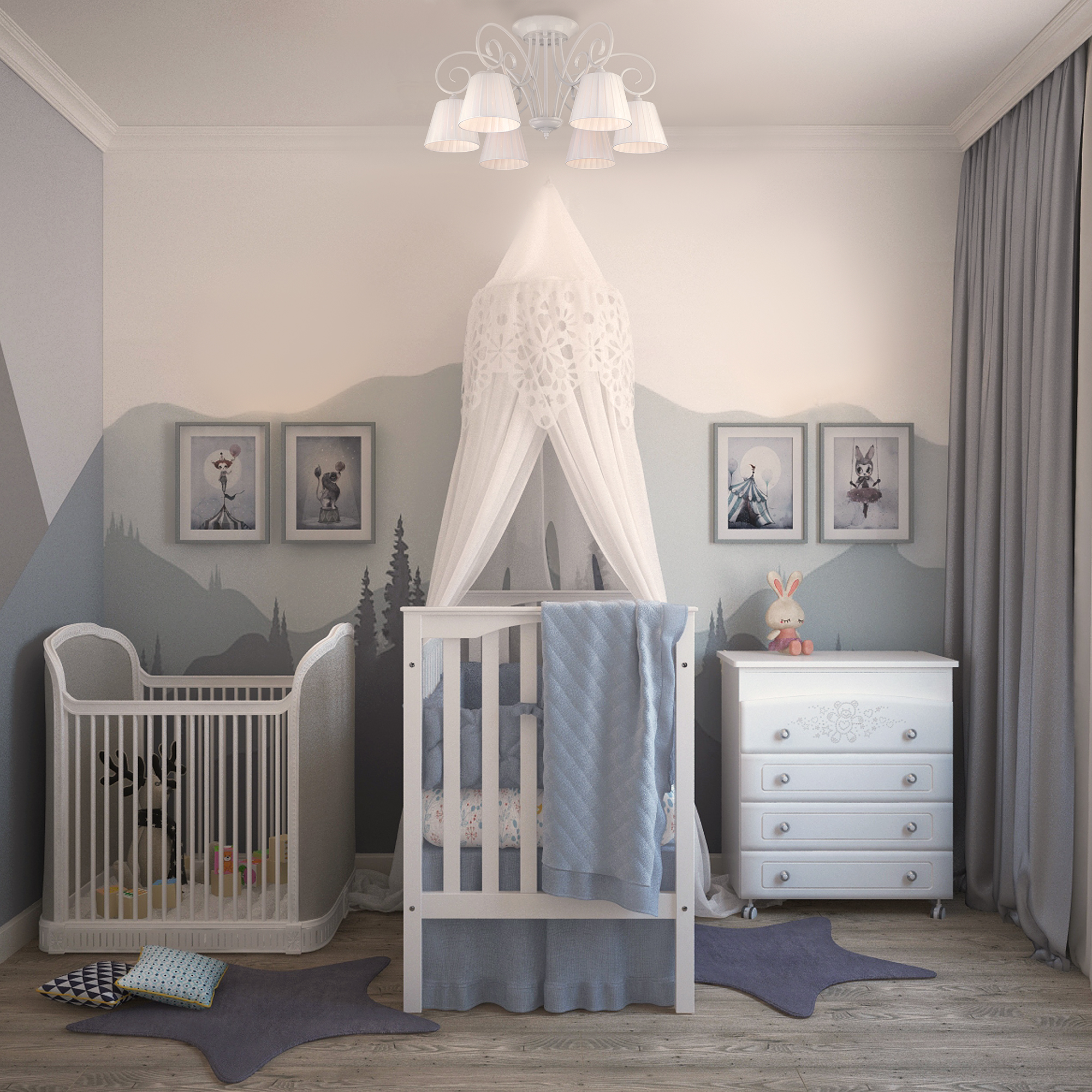 Baby bedroom. Bogate's Severina 303/6. Люстра потолочная 303/6 Bogate's Severina. Комната для новорожденного. Детская комната для новорожденных.