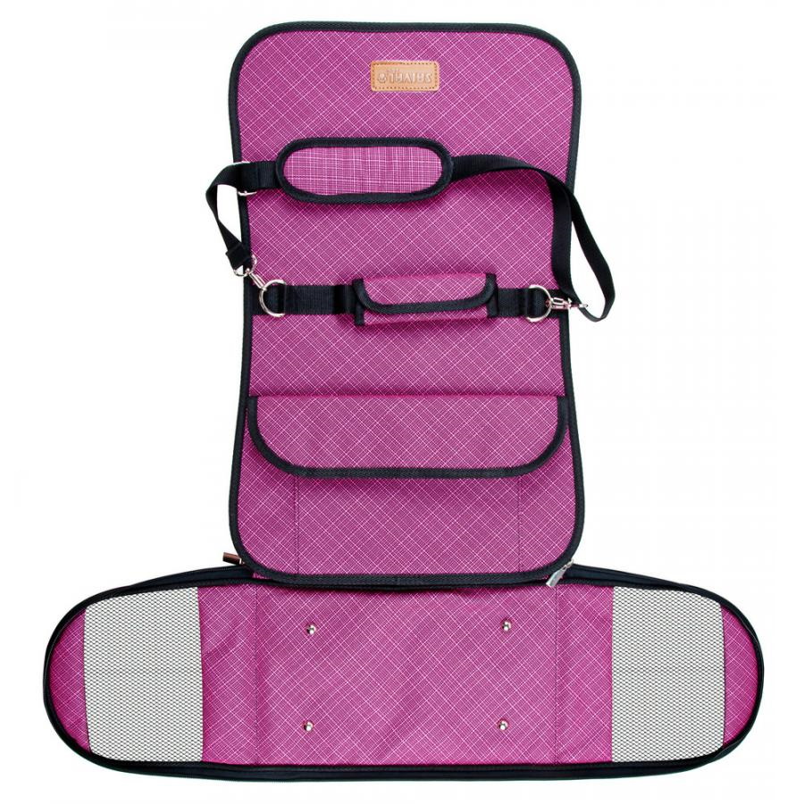 Сумка-переноска для кошек SAIVAL с карманом, 24x36x23см розовый