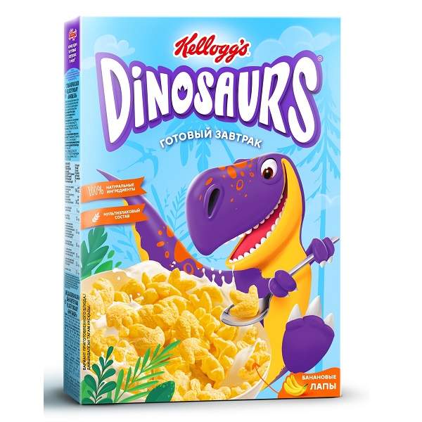 Готовый завтрак Динозавры банановые лапы 220 г